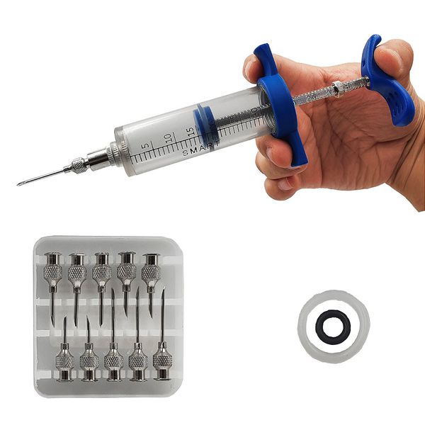 Vacinador Manual 30ml com Dosador + 10 Agulhas Esterilizáveis