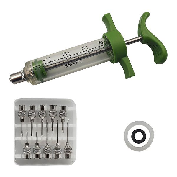 Vacinador Manual 20ml + 10 Agulhas Esterilizáveis