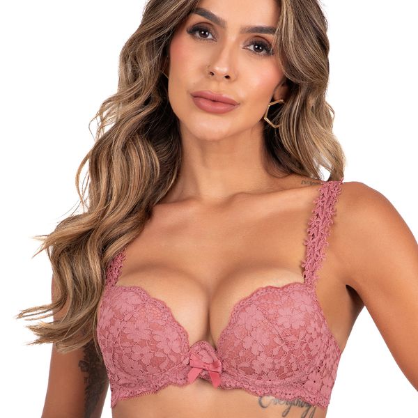 Conjunto Push Up. Calcinha fio.