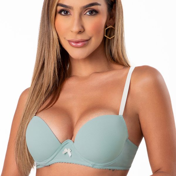 Conjunto Push Up. Calcinha fio.