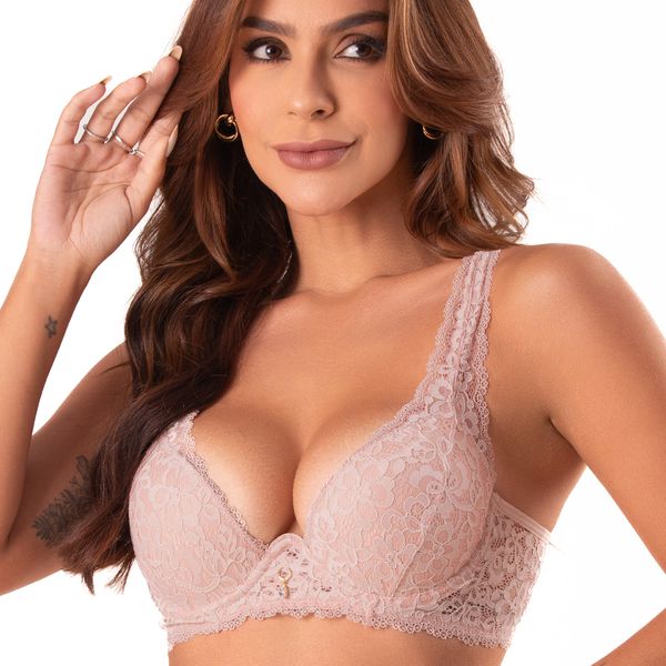Conjunto Push up. Calcinha fio