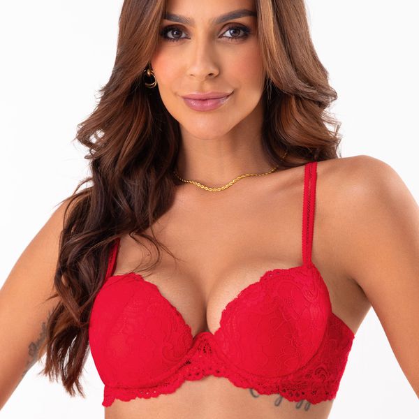 Conjunto Push Up. Calcinha fio.