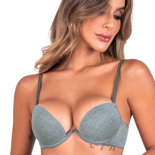 Conjunto Push Up, calcinha clássica.