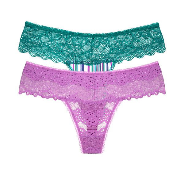 Kit com duas calcinhas fio.