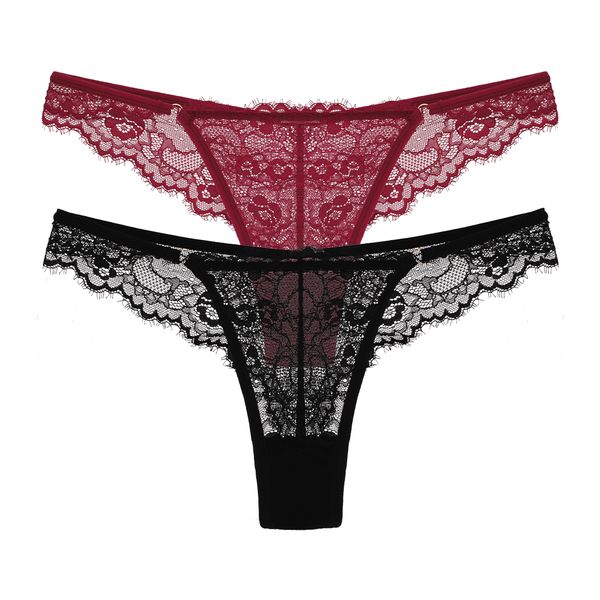 Kit com duas calcinhas fio.