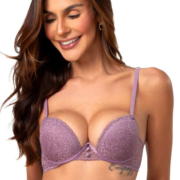 Conjunto Push Up. Calcinha fio