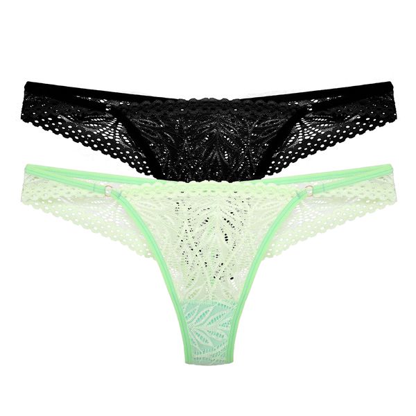 Kit com 2 calcinhas fio.