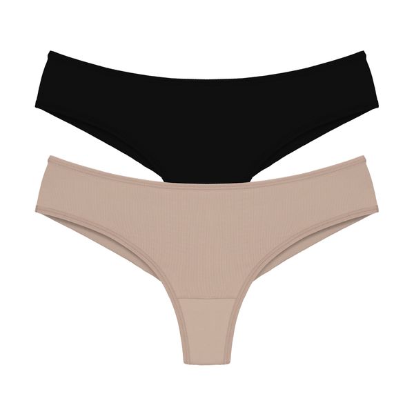 Kit com 2 calcinhas fio.