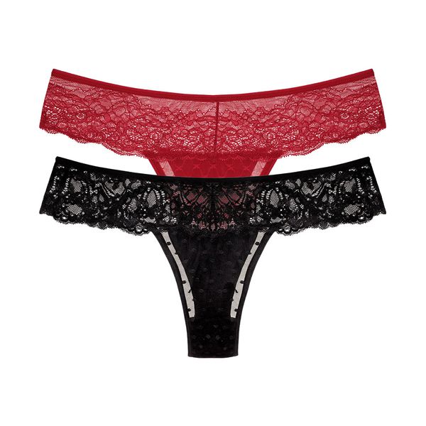 Kit com duas calcinhas fio.