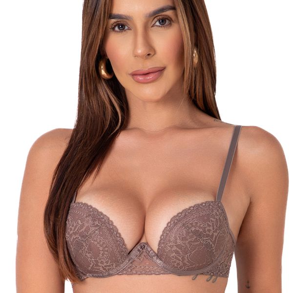 Conjunto Push Up. Calcinha fio.