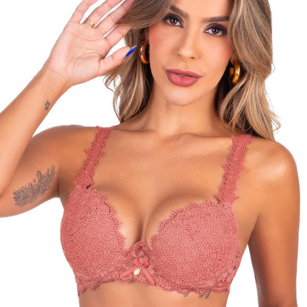 Conjunto Push Up. Calcinha fio.