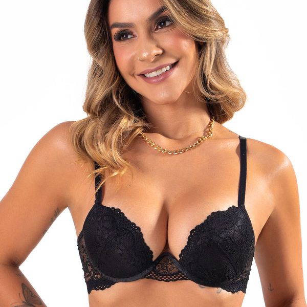 Conjunto Push Up. Calcinha fio.