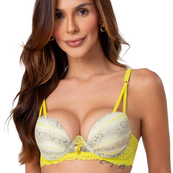 Conjunto Push Up. Calcinha fio.