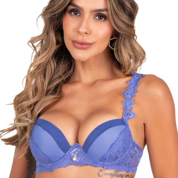 Conjunto Push Up. Calcinha fio.