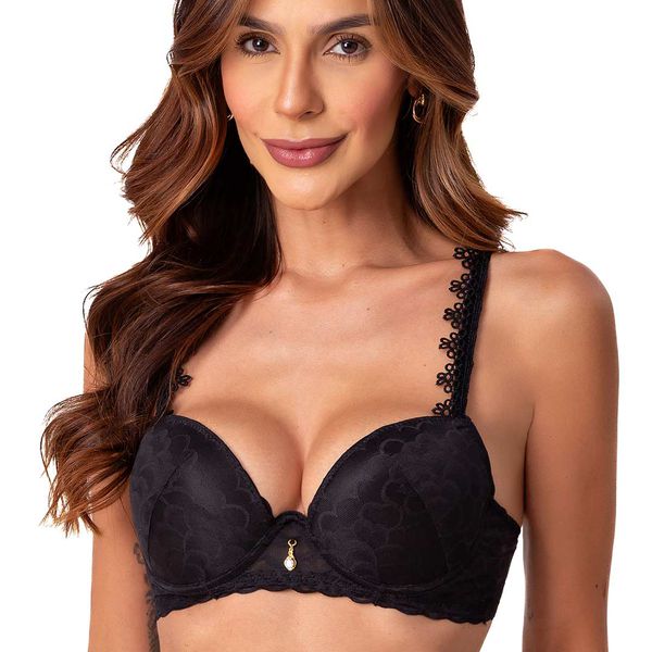 Conjunto Push up. Calcinha fio