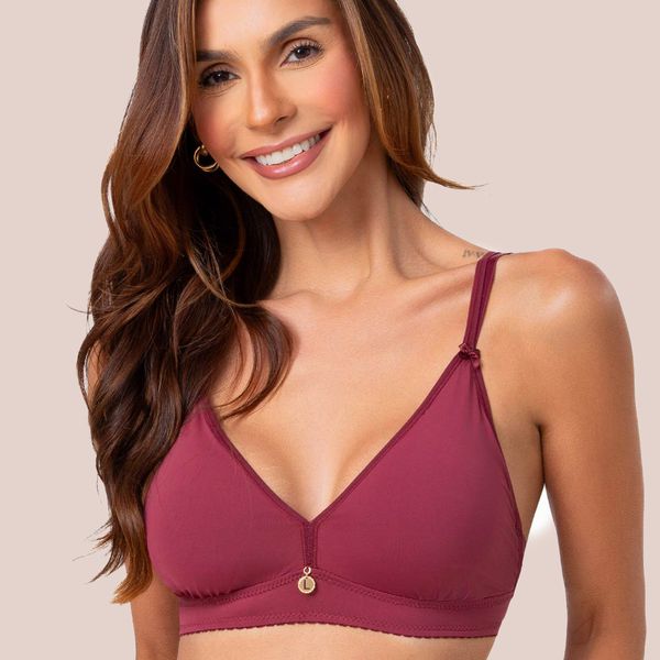 Conjunto Triângulo Lageli Lingerie. Calcinha larga.