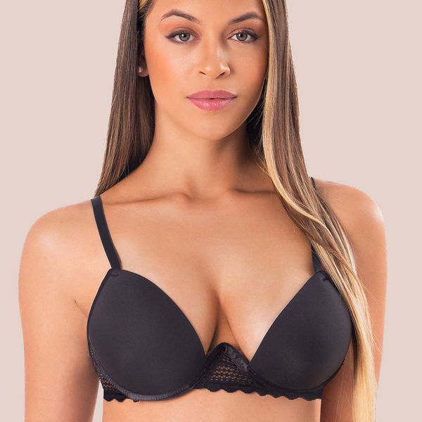 Conjunto Lageli Lingerie. Push Up. Calcinha clássica .