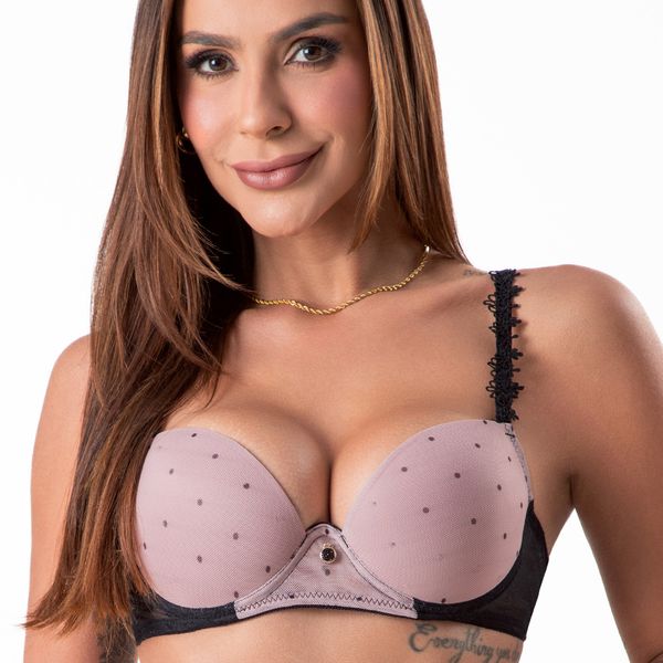 Conjunto Push Up. Calcinha fio