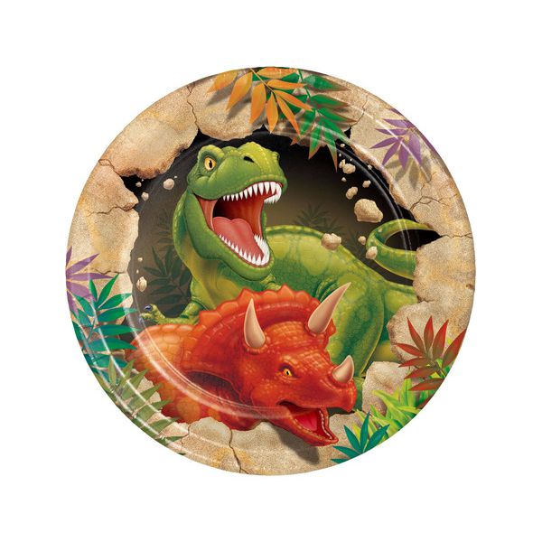 Painel Em Tecido Redondo Sublimado 1,50x1,50 Dinossauros