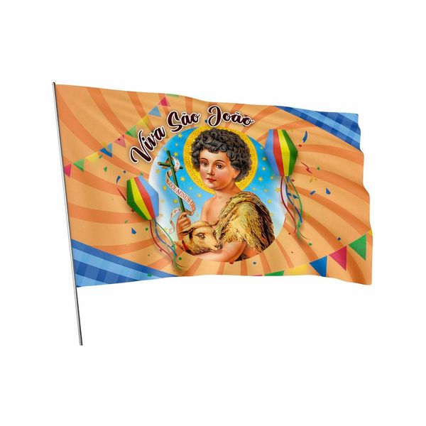 Bandeira São João Em Tecido Sublimado 1,70x1,20