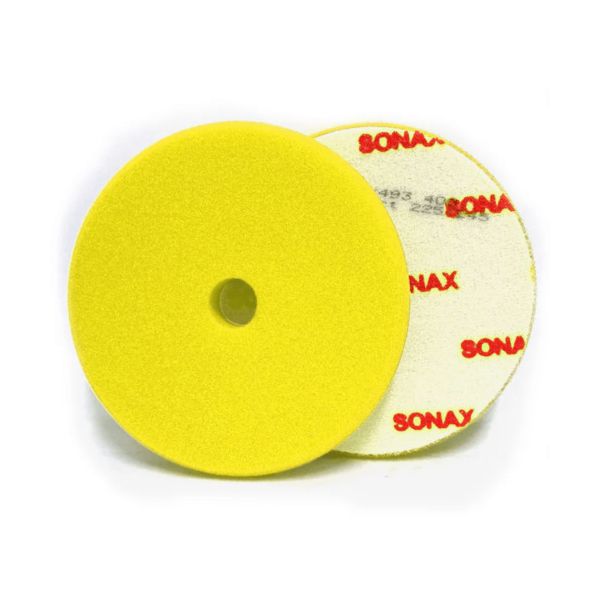 Boina De Espuma Refino Amarela Com Furo 5 Pol 143mm Sonax