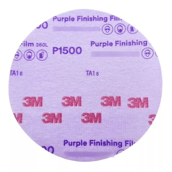 Lixa Disco a Seco P1500 Purple Finishing Film 260l 3m