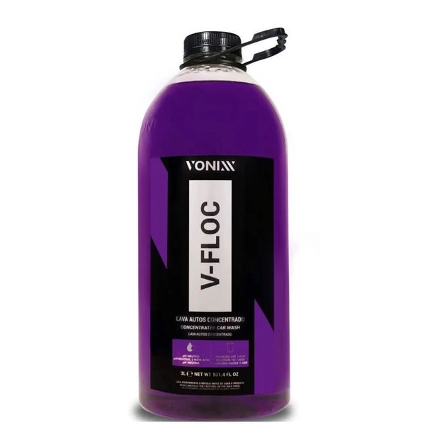 V-floc Shampoo Neutro Lava Autos Super Concentrado 3l Vonixx