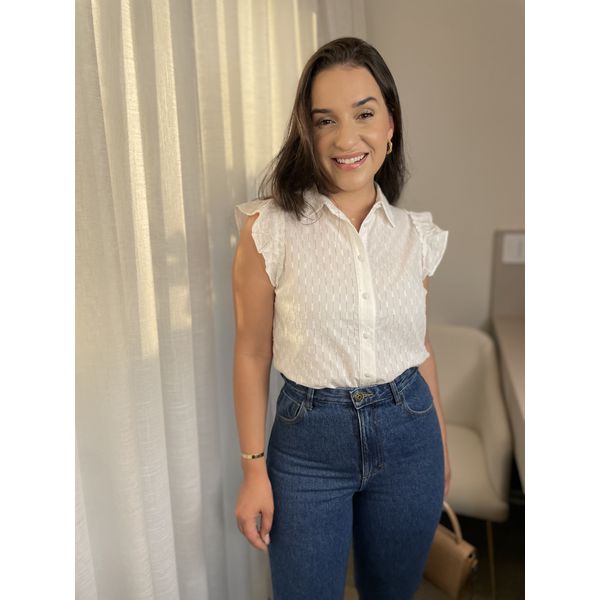 Camisa Nanda Algodão - Off White