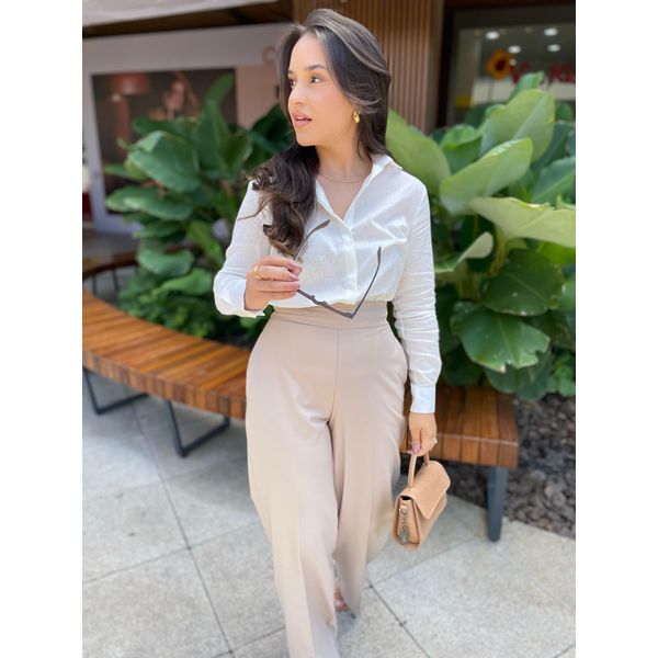 Camisa Linho Maya - Off White