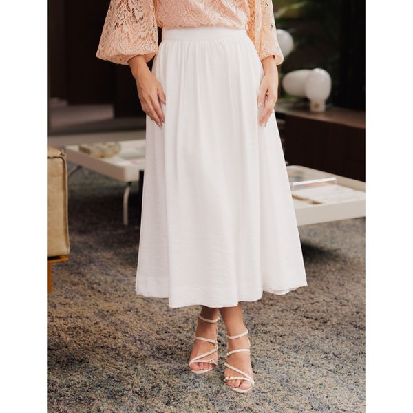 Saia Midi Gode Alfaiataria - Off white