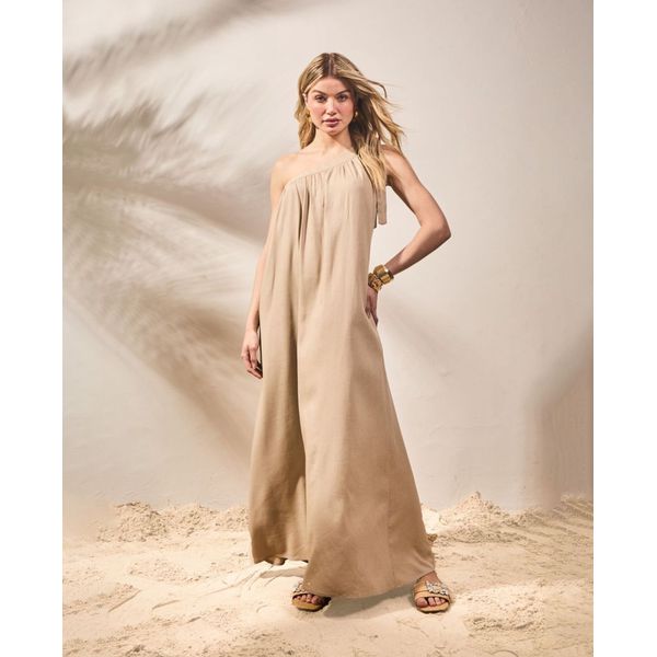 Vestido Flora - Caqui