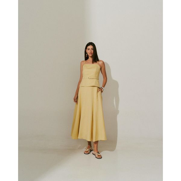 Conjunto Linho Adélia - Amarelo