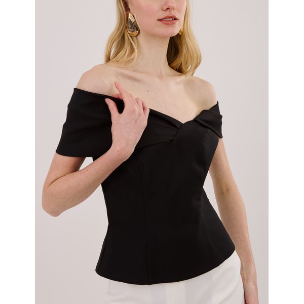 Blusa Greice Alfaiataria - Preto