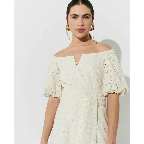 Vestido Laise Helena - Creme