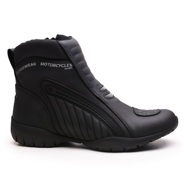 Bota Coturno Motociclista Gogowear 100% Couro ref XT 1003 Motor cor Preto 