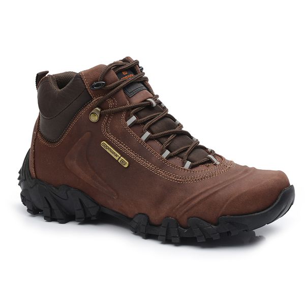 Bota Adventure Masculina Gogowear 100% Couro ref Argon cor Mustang Pinhão