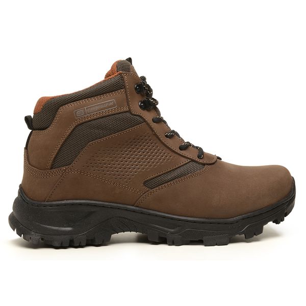 Bota Coturno Segurança EPI CA Gogowear 100% Couro ref Brita Cravo 