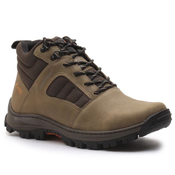 Bota Anti-Torção Segurança EPI CA Gogowear 100% Couro ref Enduro Musgo - Preto