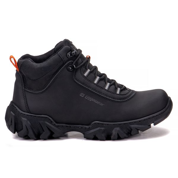 Bota Trilha Adventure Gogowear 100% Couro ref Everest 2 Preto