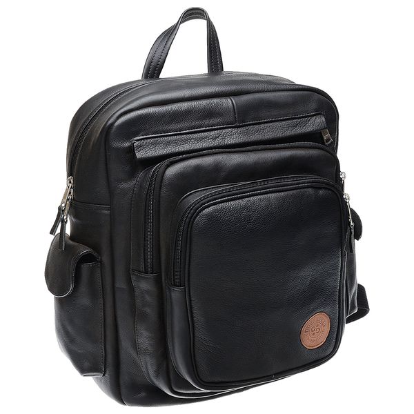 Mochila Matera Gogowear em 100% Couro Legitimo ref 2000 cor Preto