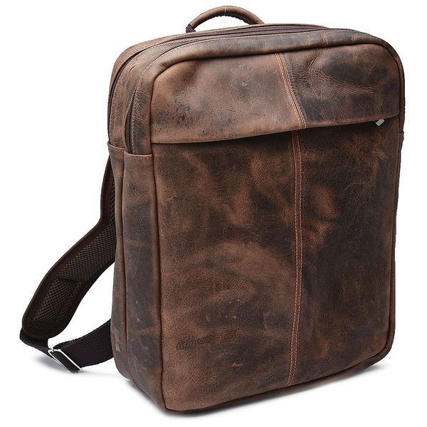 Mochila Gogowear em 100% Couro Legitimo Ref 2002 cor Fossil Café