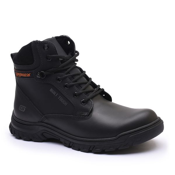 Bota Coturno Adventure Gogowear 100% Couro ref GW10 cor Preto