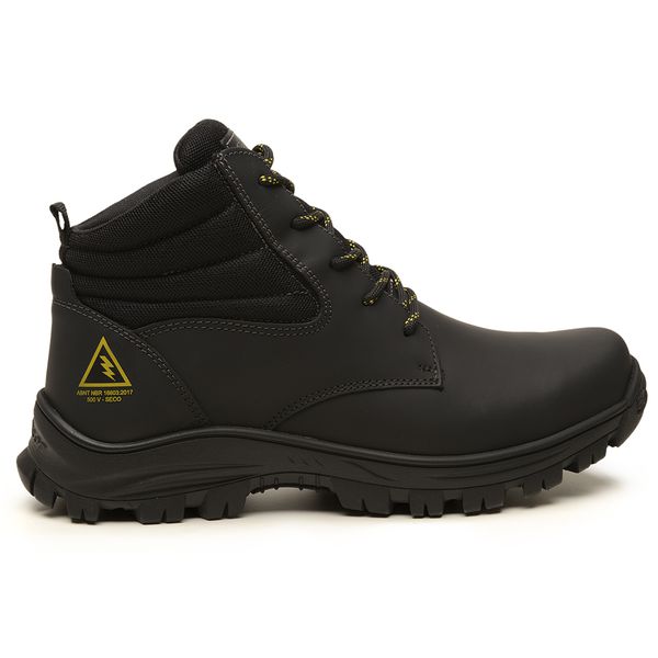 Bota Gogowear Para Eletricista 100% Couro com CA - Ref. KW2025 Emborrachado Grafite 