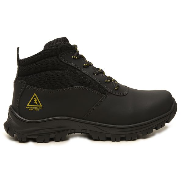 Bota Gogowear Para Eletricista 100% Couro com CA - Ref. KW2026 Emborrachado Grafite 