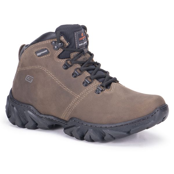 Bota Adventure Mascullino Gogowear 100% Couro ref Tryvor Musgo