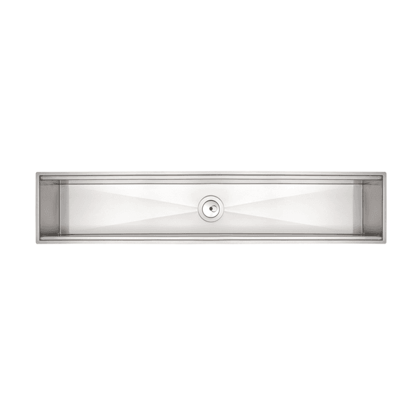 Escorredor de embutir Tramontina Aço Inox com Acabamento Scotch Brite 90x18 cm