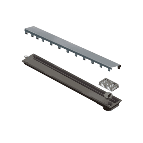 Ralo Linear Tampa Inox base em PVC Versatile 75cm