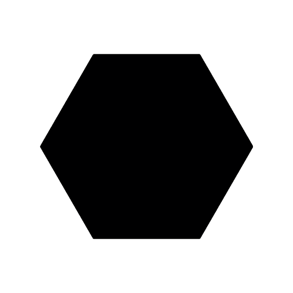 Revestimento Ceral Hexagonal Black