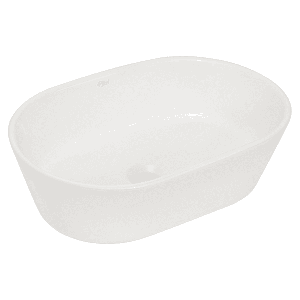 Cuba de Apoio Fiori Oval 450X300 Branco 55CB14-1FB