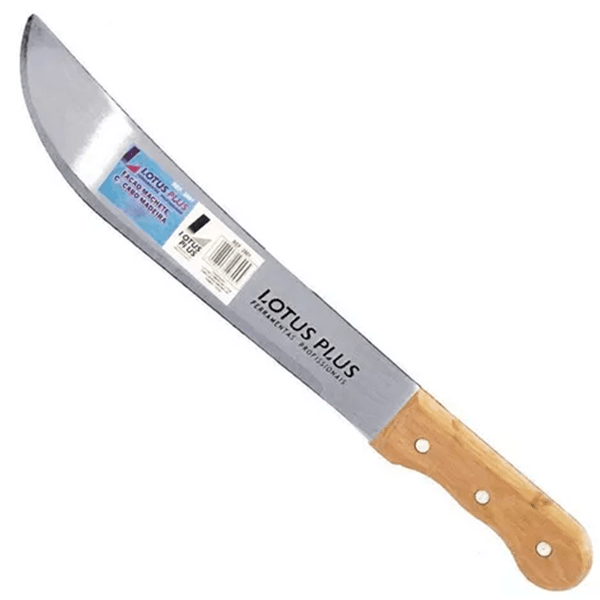 Facão Lotus Machete c/ Cabo Madeira 14"